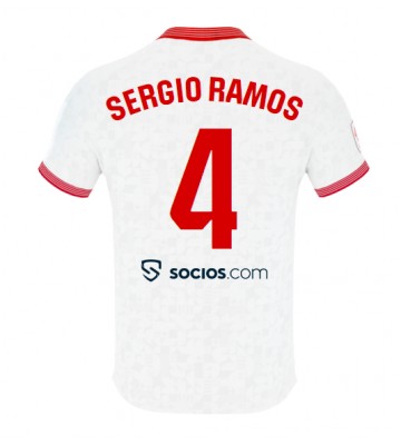 Sevilla Sergio Ramos #4 Primera Equipación 2023-24 Manga Corta